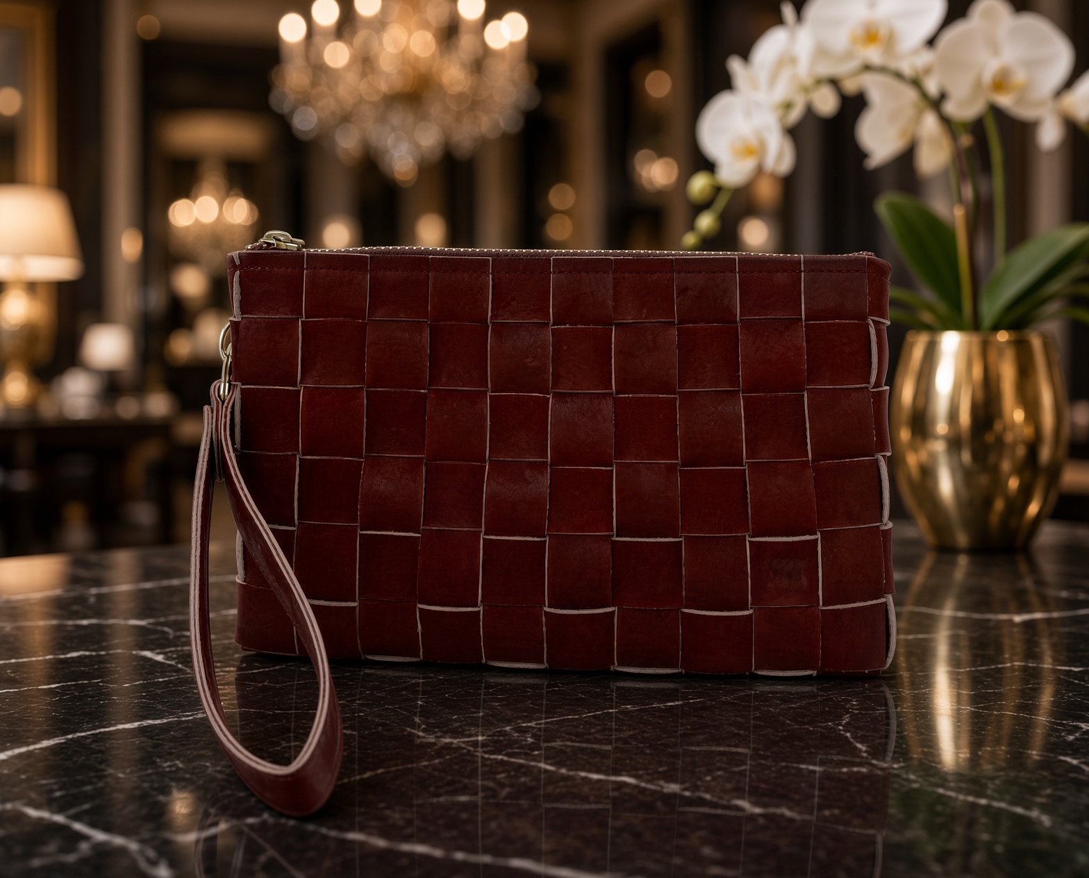 Loma Woven Wallet Clutch